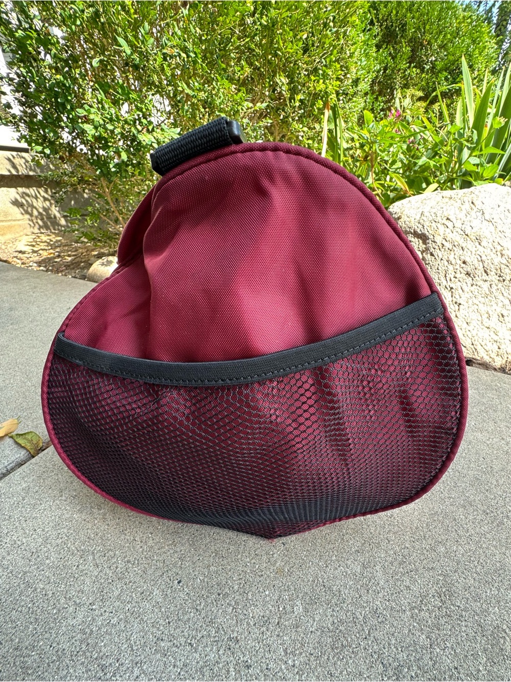 Disney Vintage Marathon Burgundy Duffel Bag with Mickey Graphic - Picture 7 of 9